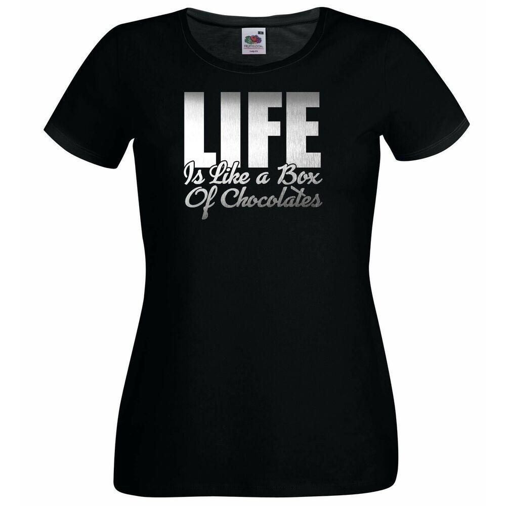 

Футболка унисекс Lady Fit Life Is Like A Box Of Chocolatesrest Gump S