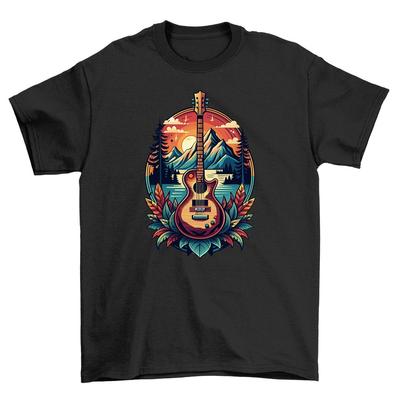 Retro_61 Koszulka Gitarowa - Rockuj ze Stylem! Vintage'owy styl, Zabawny design, Unisex