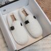 New  Winter Women Cotton Slippers Warm Fluffy Home Shoes Size 41-43 Fashion