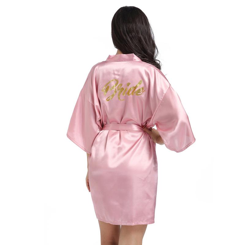 Women's Summer Thin Solid Robe Ladies Sleepwear Letters Print Kimono Lace Up Loungewear