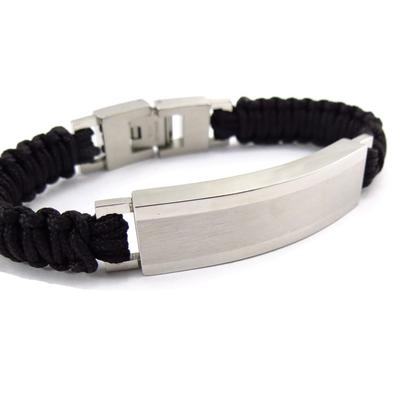 [K1027] - Men's Bracelet 'Peaceful' Steel 19 Cm 10 Mm
