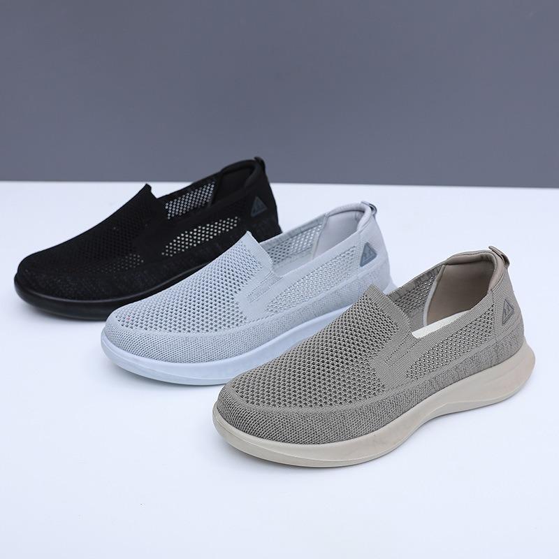 Fashion Men's Loafers Summer Breathable Mesh Casual Shoes Comfort Walking Flats Outdoor Non Slip Sneakers Canvas Flats Zapatillas Hombre