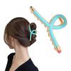 Aesthetic Pencil Hair Claw Clip Strong Hold Claw Clip Ponytail Holder for School Student Teachers Day Gifting Supply