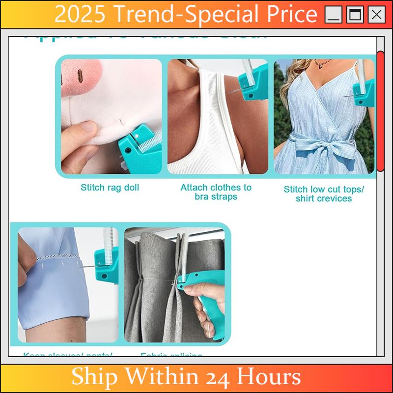 The New Quick Clothing Fixer, Mini Retail Tagginggun For Clothing, Handheldstitch Repair Sewing Machine For Clothes, Hemming