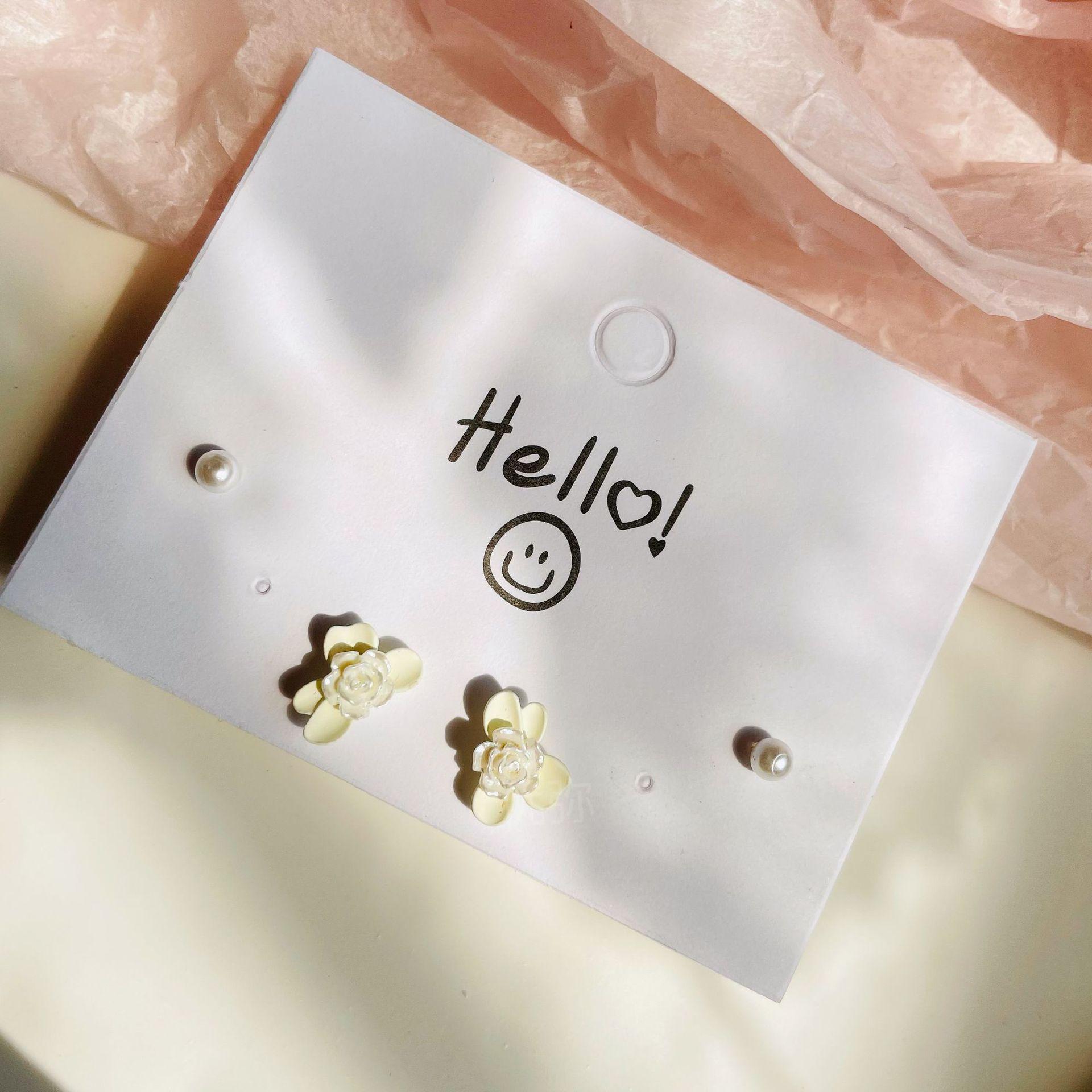 

Весенне-летние серьги-пусеты в виде сердца и цветка: Маленький, Милый, Дизайн Высокого Класса с Серебряной Иглой для Женщин