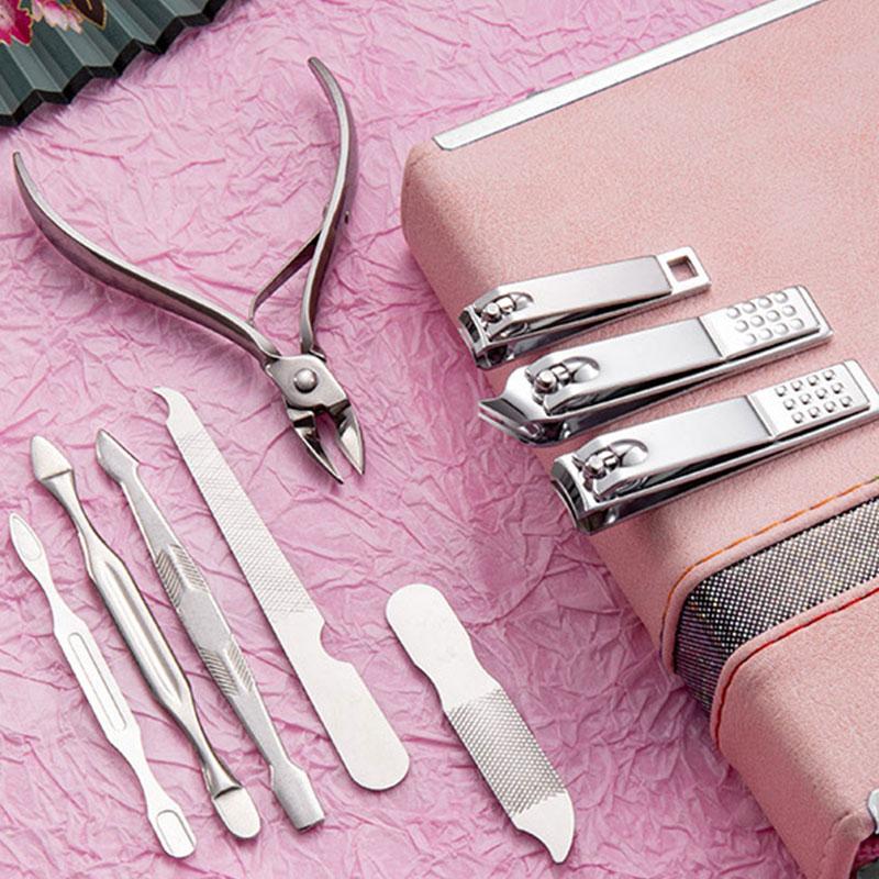 Glamne 12-teiliges Maniküre-Set Mit Koffer – Alles Für Nagel- Und Hautpflege Inkl. Werkzeuge