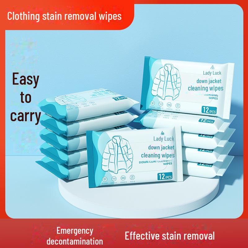 

Салфетки для чистки пуховиков Lucky Goddess - семейная упаковка из 80 шт. для дезинфекции без воды