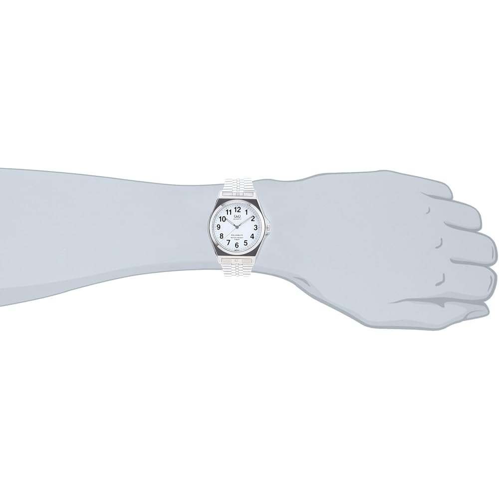 Citizen Q&Q Solar Watch 5 ATM Water Resistant Men's Silver H980-204