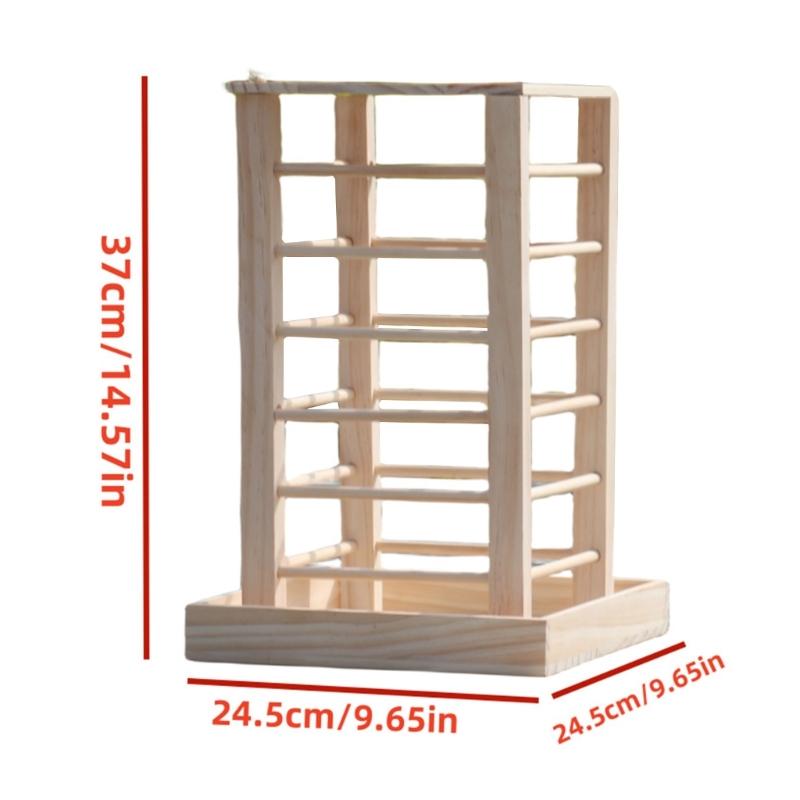 Versatility Wood Rabbit Feeder Practical Rabbit Hay Rack for Rabbit Owners Seeking Efficient Meal Solution Long Lasting