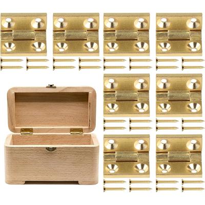 Metal Mini Hinges Small Size Hassle Easy Setups Jewelry Box Hinges Easy To Use for Craft Projects & DIY Box Making