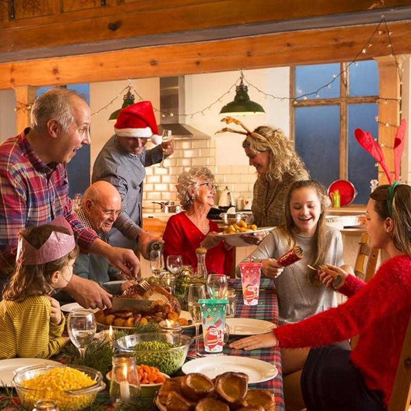 701-800ml Christmas Cups with Lids and StrawsChristmas Coloring ChangingCups Christma Reusable Cups for Water Iced Coffee Or Tea