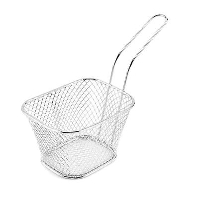 Kare Ağlı Kızartma Sepeti Paslanmaz Çelik Patates Cipsi Süzgeci Mutfak Pişirme Yağı Filtresi