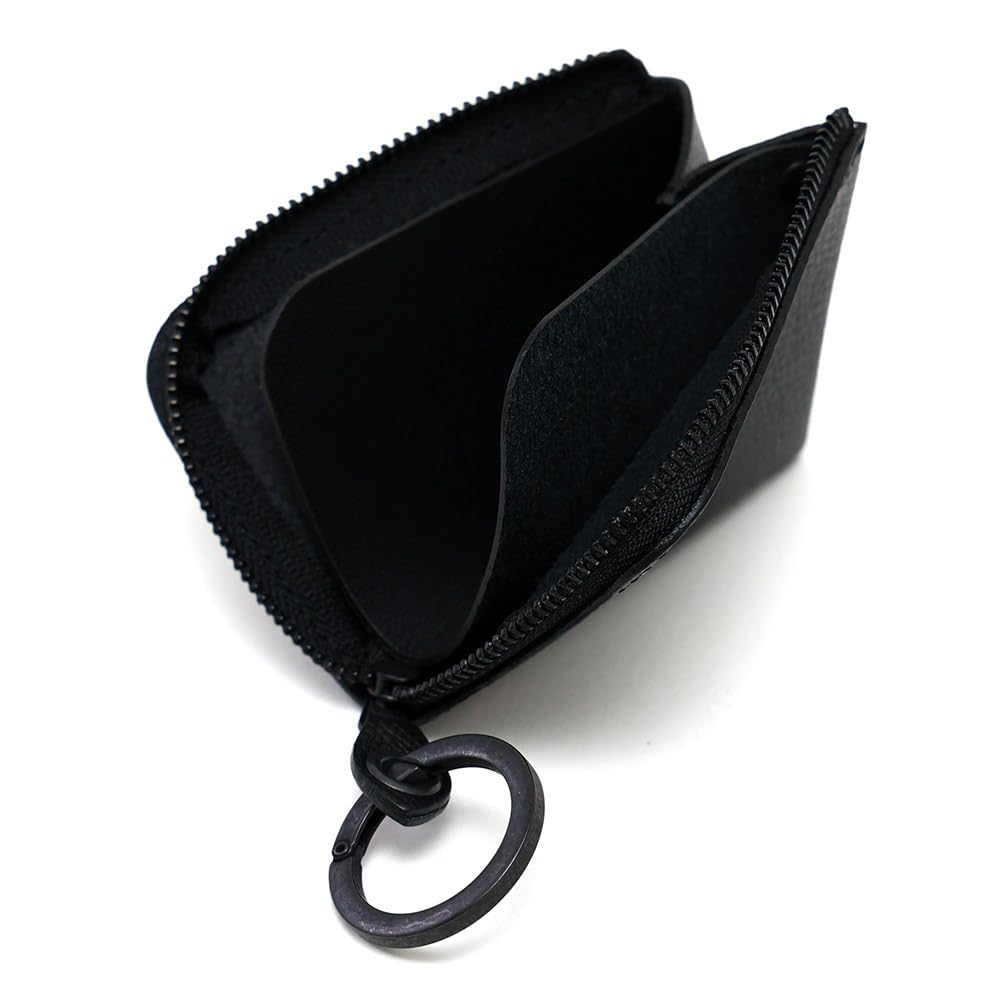 AGILITY Affa Zipper Mini Wallet Compact Wallet Extra Small Wallet Small Mini Leather Genuine Leather Water Repellent "Posh" L-shaped