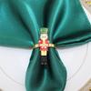 Elegant Holiday Dinner Napkin Rings Nutcrackers Design Alloy Metal Christmas Decors Elegant Alloy Napkin Holders
