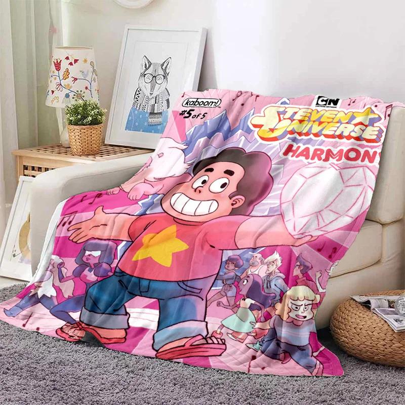Soft Warm Anime Curly Hair Steven Universe Living Room Sofa Cover Carpet for Beds Decoration and Picnic Blanket for Kids