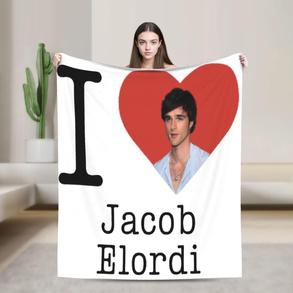 Jacob Elordi Australischer Schauspieler Poster Decken Qualität Weich Warm Überwurfdecke Winter Reisen Outdoor Bequeme Tagesdecke