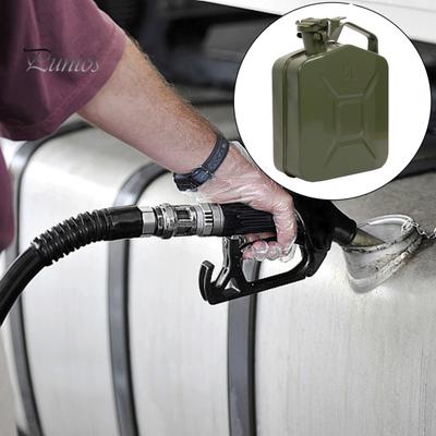 Heavy-duty Portable Gas Can 5L Metal Jug, Outdoor Liquid Container with Leak-Proof Lid And Anti-Slip Leak-proof Fuel Locking Pin, Large Camping