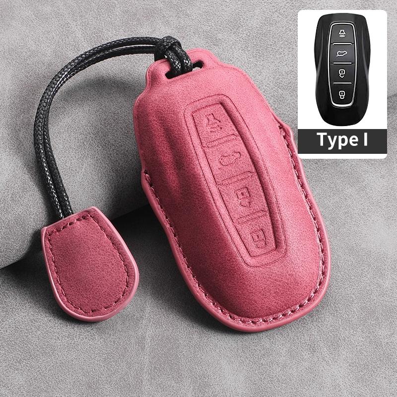 4 Buttons Leather Car Remote Key Case Cover for Ford Tourneo Custom 2025 Equator Sport Equator for JMC Territory Key Accessories