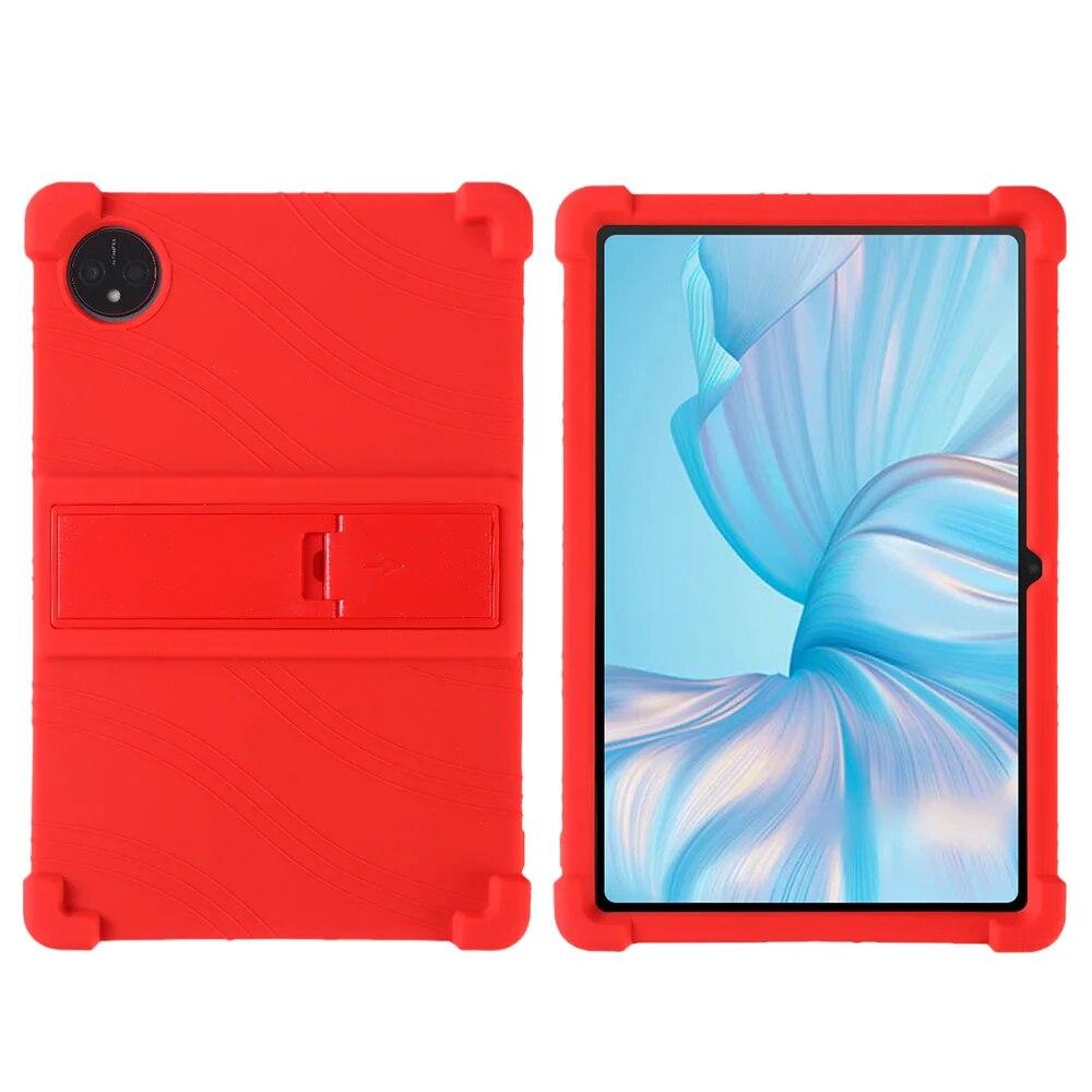 

Для планшета Blackview Tab 80 10,1 дюйма для Tab 10 WIFI противоударные подушки безопасности мягкая силиконовая регулируемая подставка с точными вырезами крышка Blackview Tab 80 красный