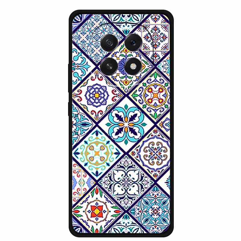 For Oppo A5 5G Phone Case 3D Relief Emboss Flowers Back Cover Black TPU Silicone Soft Case For Oppo A 5 PKQ110 Cases 6.7" Fundas