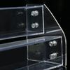 Sturdy and Stable Acrylic Nail Polish Rack Two Layer Perfume Organizer  For Countertop Display