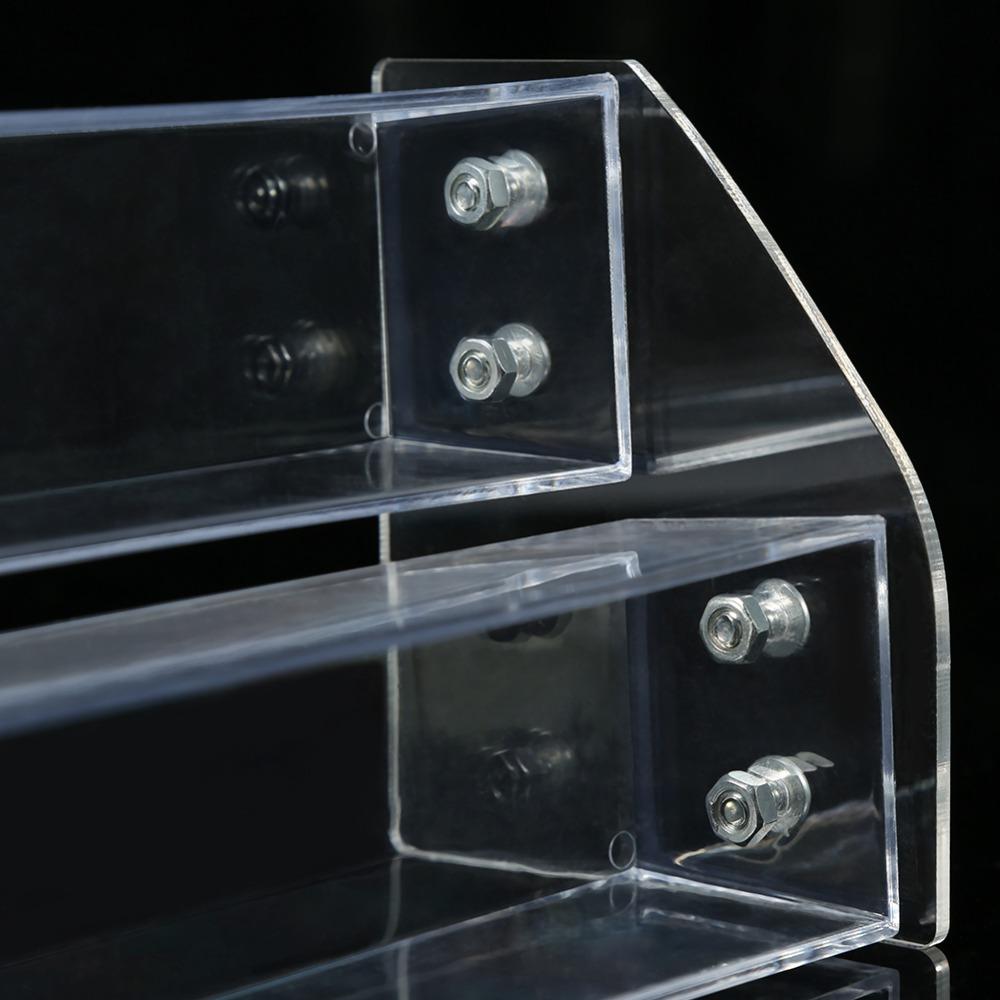Sturdy and Stable Acrylic Nail Polish Rack Two Layer Perfume Organizer  For Countertop Display