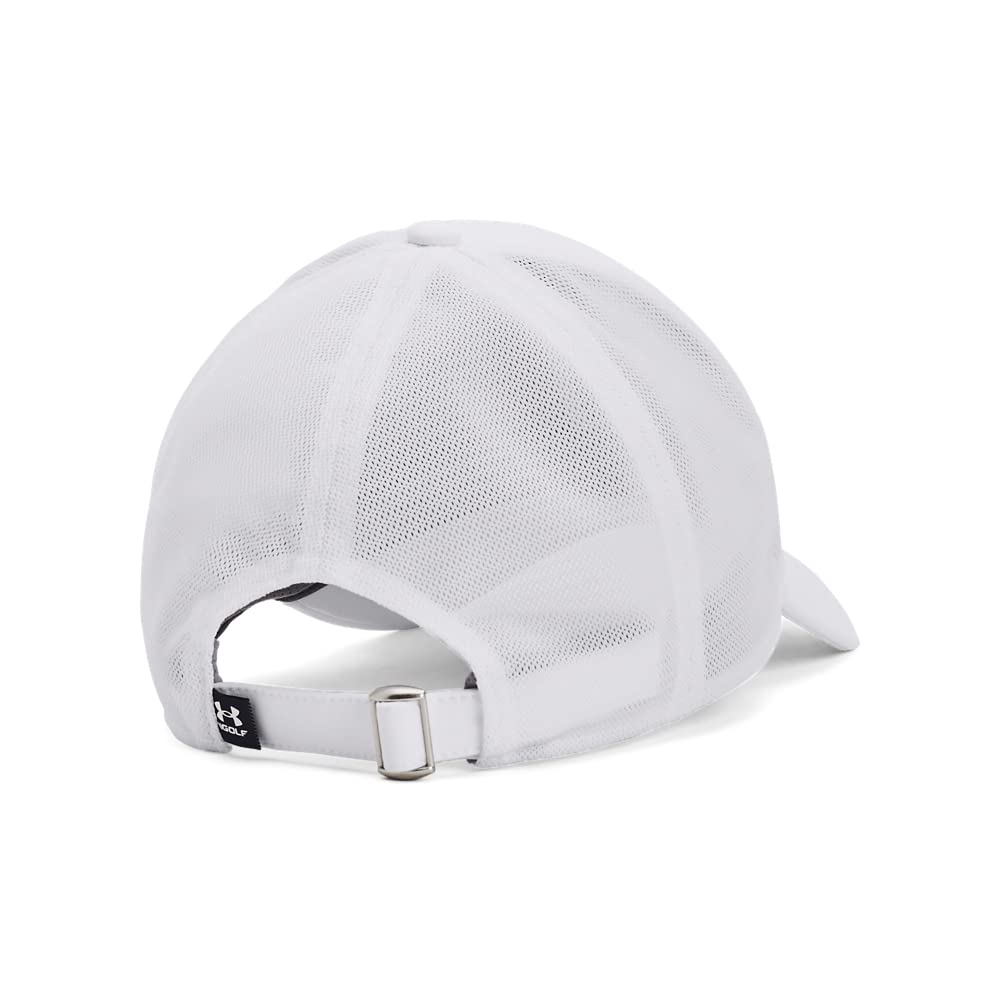Under Armour UA Driver Mesh Adjustable Midnight One Size Iso-Chill Cap, White, Navy,