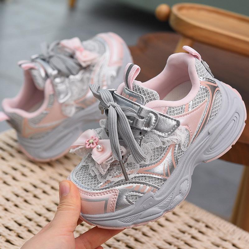 Prinzessinnen-Sneaker für Mädchen - Niedliche, weich gefederte Kinderschuhe für Frühjahr 2026.