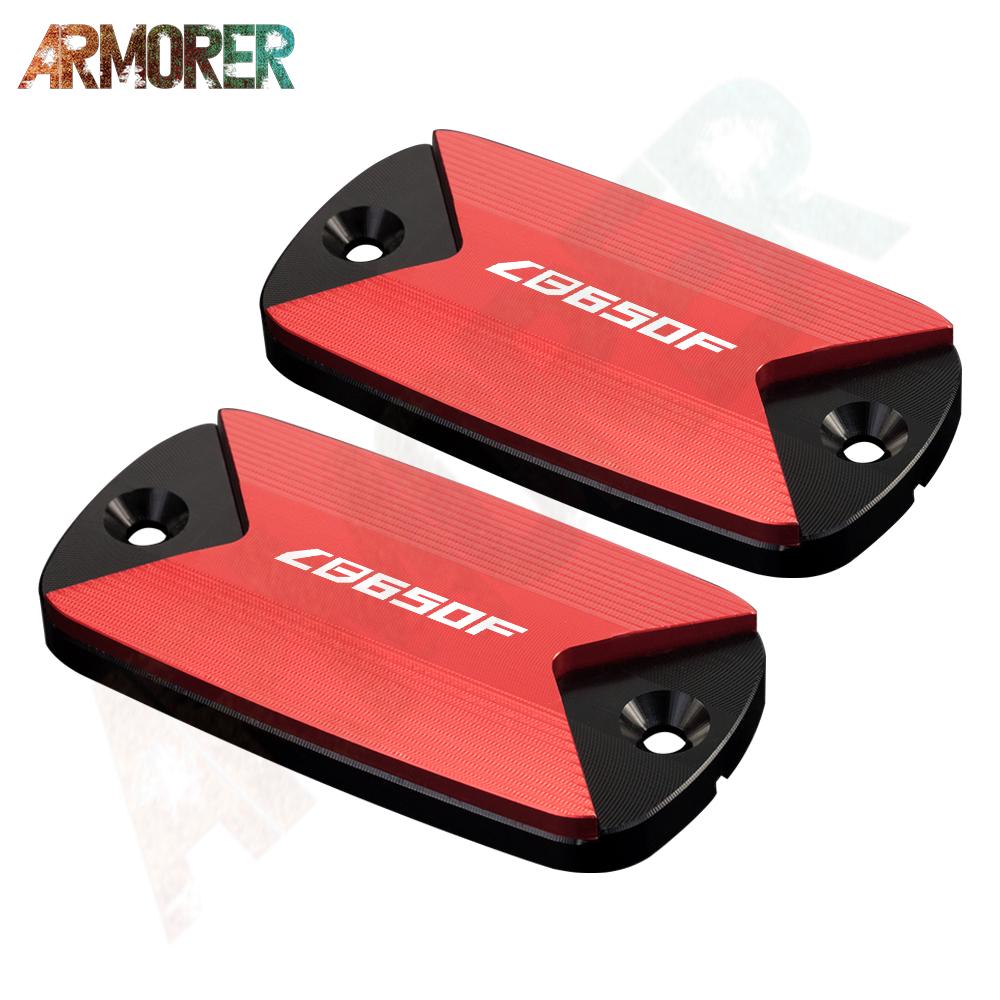 Motorcycle Aluminum CNC Aluminum Front Brake Fluid Tank Cap Fluid Reservoir Cover For HONDA CB650F CB 650F CB650 F 2016