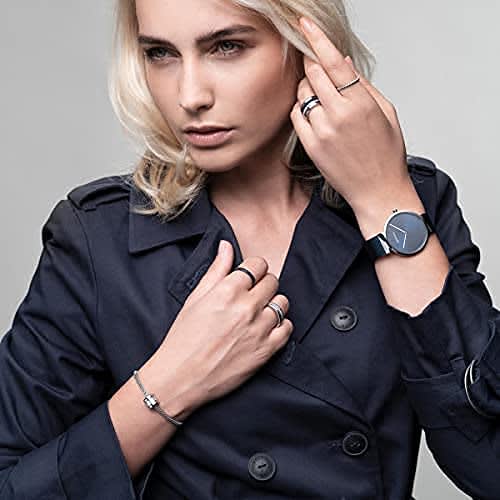 BERING Classic Collection Analog Quartz Watch for Men and Women (Unisex) with Stainless Steel Strap and Sapphire Crystal (14539-307). Officially Impor