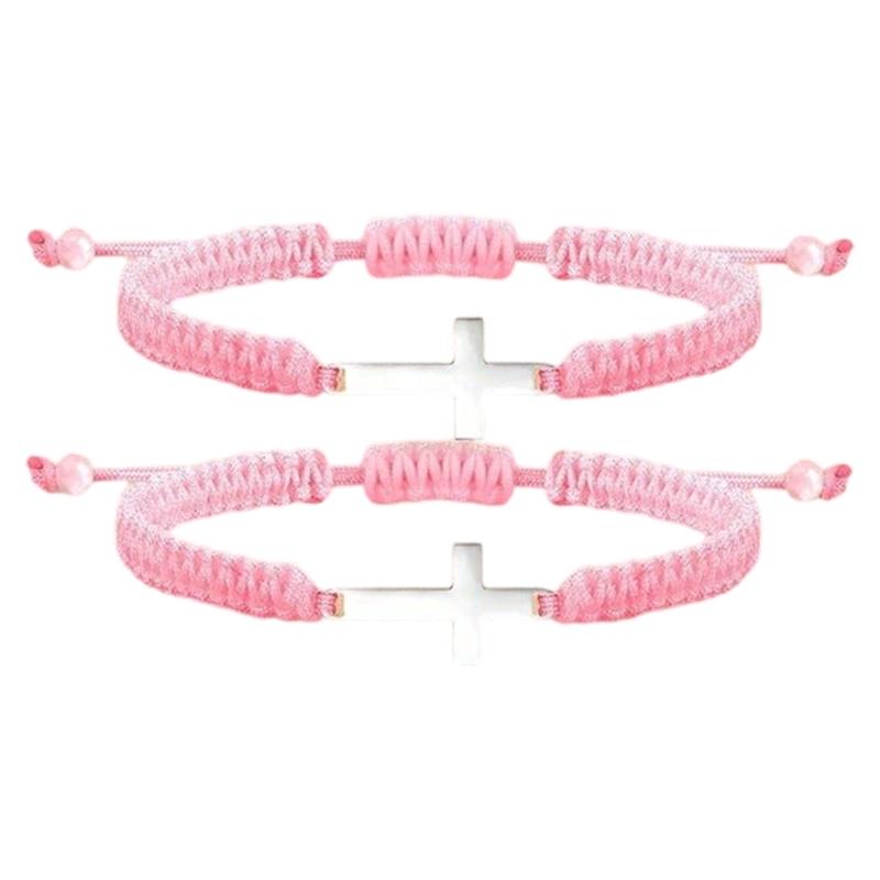 Zinc Alloy Crosses Woven Bracelet Offering Durability and Style with Adjustable Closure for Comfort Unisex Jewelry for Every Occasion