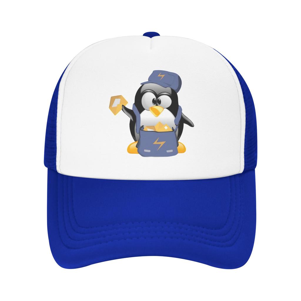 Tux Penguin  Sun Hats Casual Baseball Cap Summer Linux  Trucker Hat Sun Visor Running Hippie Snapback Cap Unisex Women Baseball Cap