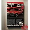 Lada Samara Car Metal Poster Collectable Tin Sign Size  Classic Car Art Rustic Wall Art Handcrafted Sign Decorative Plaqu
