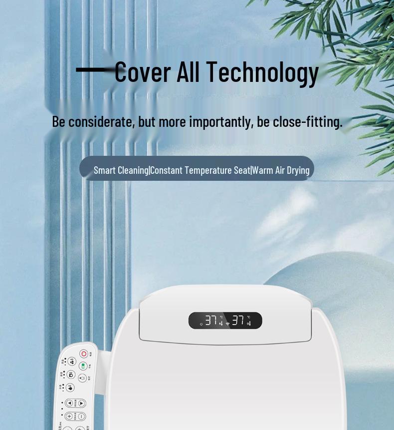 Waterproof Multi-Functional Smart Toilet Seat for Europe, America, Japan, Korea, Hotels & Homes