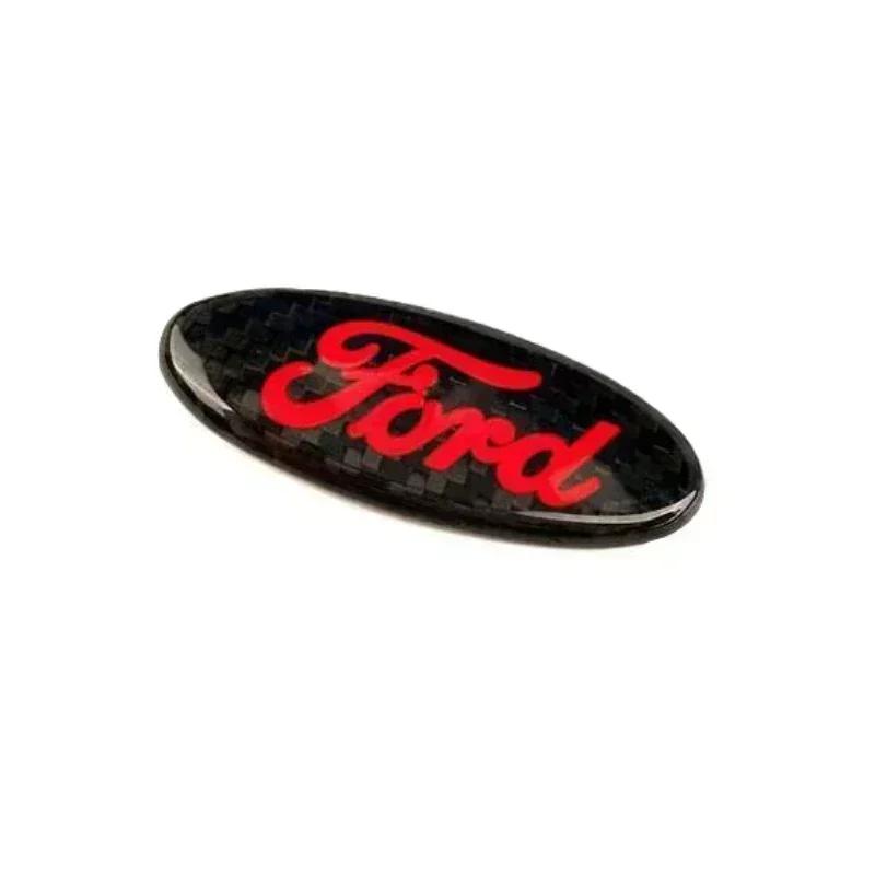 Autocollant de Voiture Ford Nouveau 2025 Chaud Fibre de Carbone Autocollants de Volant de Voiture pour Ford Mondeo Mk3 Escape Ecosport Edge Focus Ranger Fie