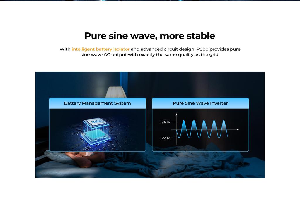 OUKITEL P800 800W Portable Power Station, 512Wh LiFePO4 Battery, AC Fast Charging, Solar Generator for Outdoor Camping Emergency