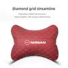 Car Headrest/Lumbar Support Car Neck Pillow Waist Cushion For Nissan Qashqai J10 J11 Navara Juke GTR 350z Patrol Leaf X-trai