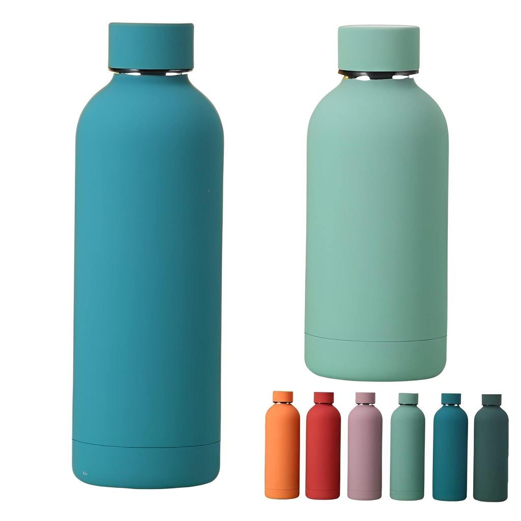 350500750ml Vacuum Insulated Stainless Steel Water Bottle, Keeps Water Cold or Hot, Holds Ice, Screw Top, Lightweight, Stylish, One-Touch Operation,