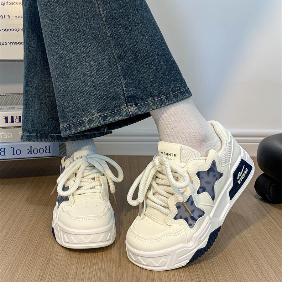 Fashion Shoes Woman 2025 All-Match Clogs Platform Slip On Sneakers Modis Autumn New Small Creepers Sports Cute Fall Women Shoes Autumn A