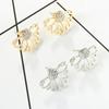 Fashion Women Lady Elegant Ear Stud Unique Hollow Lotus Earrings