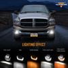 2 Pcs Car LED Fog Light Turn Signal Lamp Daily Running Lights For Dodge Ram 1500 2002-2008 Dodge Ram 2500/3500