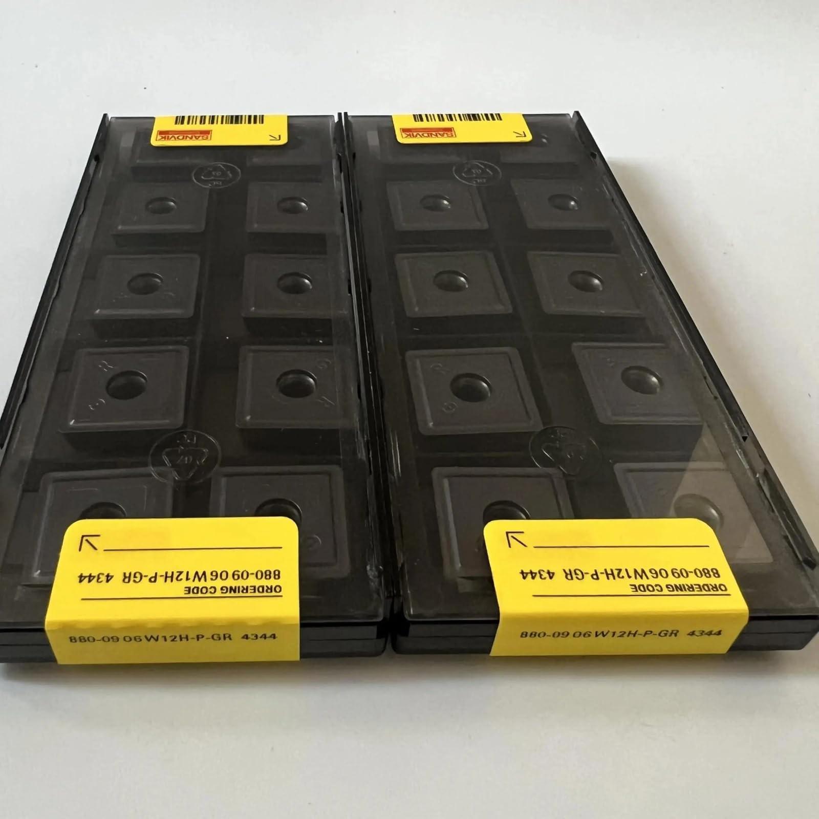 

Original Sandvik / 880-0906W12H-P-GR 4344 / CNC lathe carbide blade 10 PCS