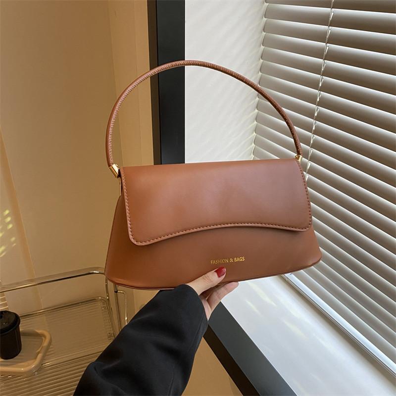 Chic Vintage Small Shoulder Bag Stylish Pu Handbag Trendy Square Design In Black Brown Green Khaki White