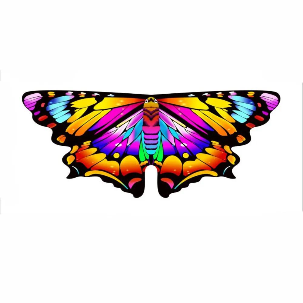 Cute Chiffon Butterfly Cape Dressing Up Costume Butterfly Wings Shawl Party Props Wing Cloak Kids
