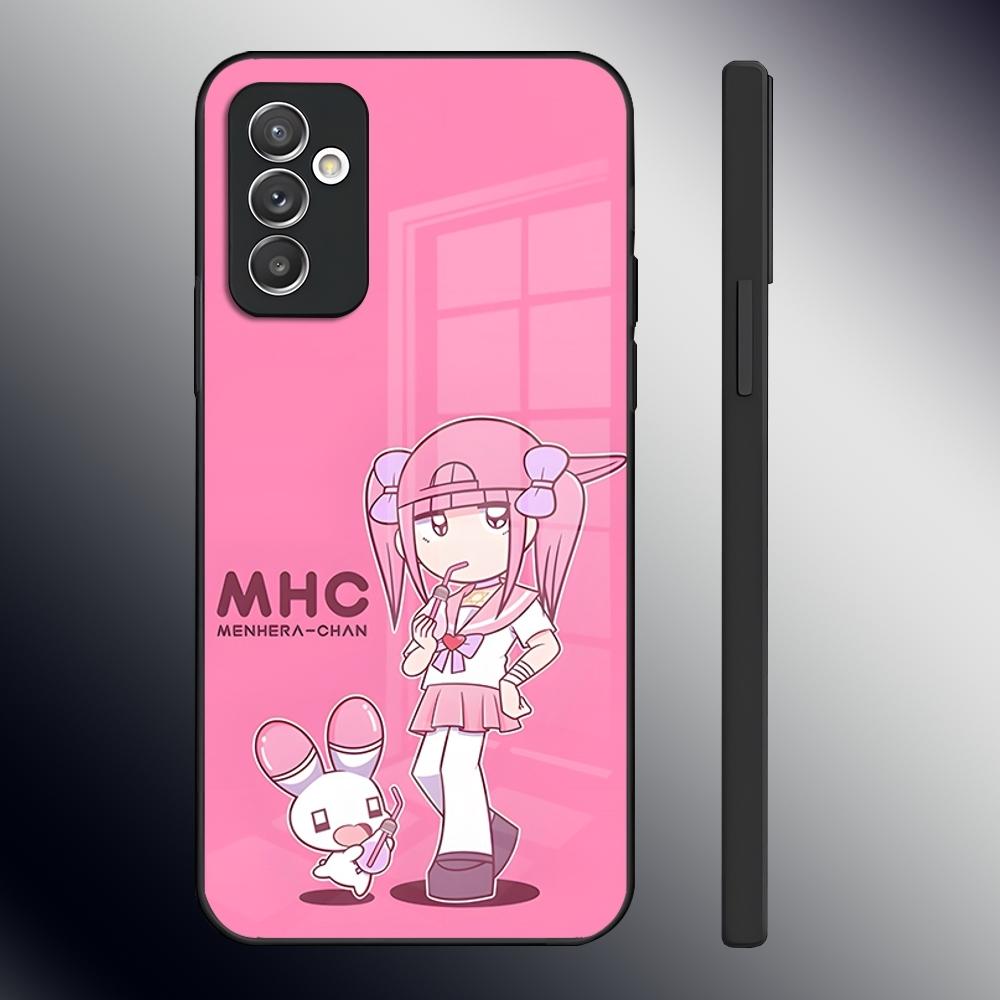 M-Menhera Chan Comic Phone Case For Samsung S24 Ultra S23 S22 S20 Fe S21 Plus A54 A34 A24 A53 A13 A16 Glass Back Cover