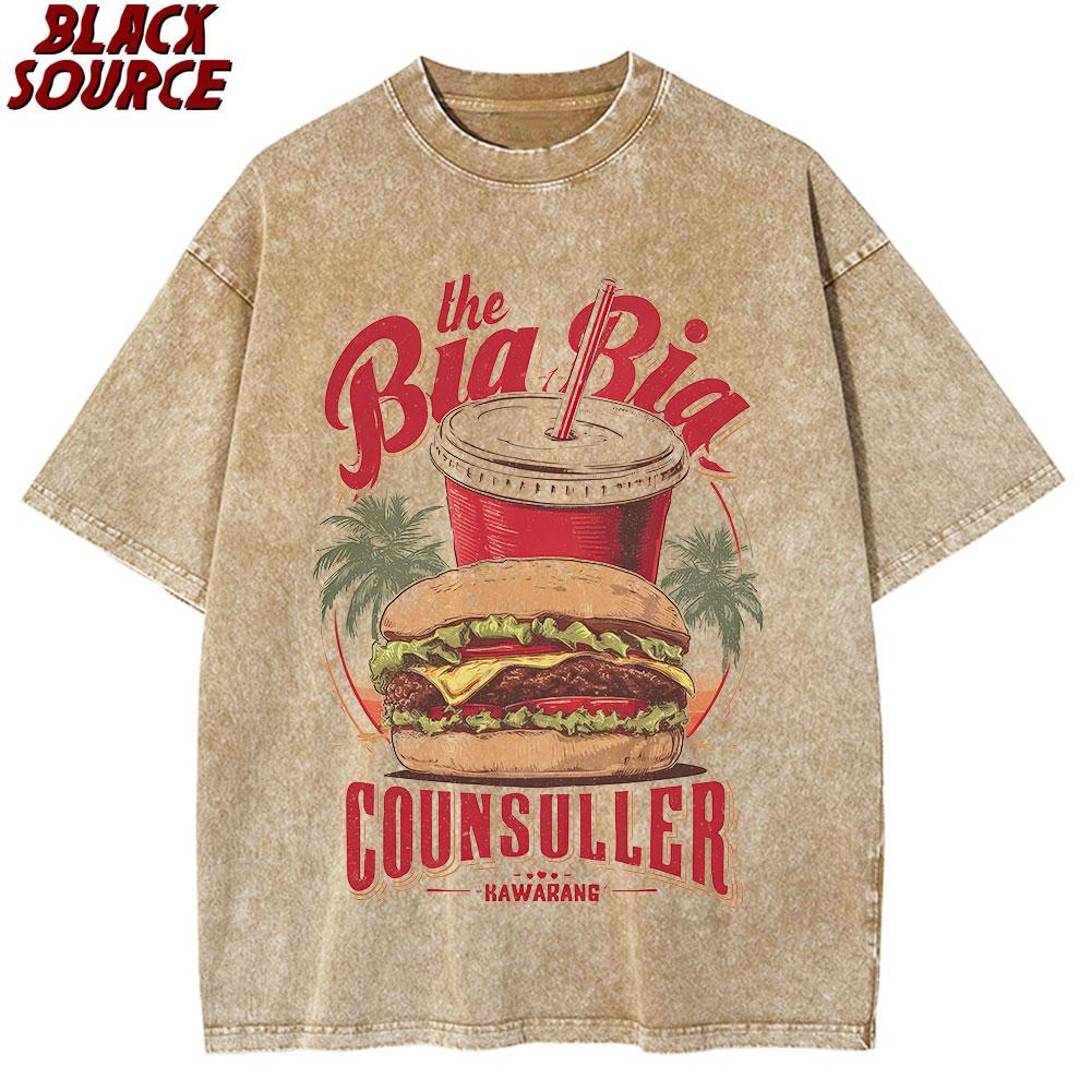 T Famous Director Quentin Tarantino Movie Pulp Fiction Tshirt The Big Kahuna Burger That Tasty Hawaiian Burger Joint Print S