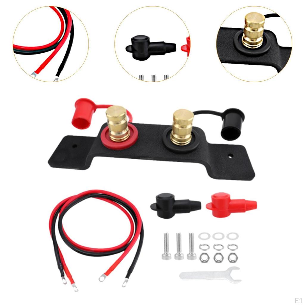 Battery Jumper Post Starter, Terminals Relocation Kit Travel Trailer Vehicles RV Boats Yachts