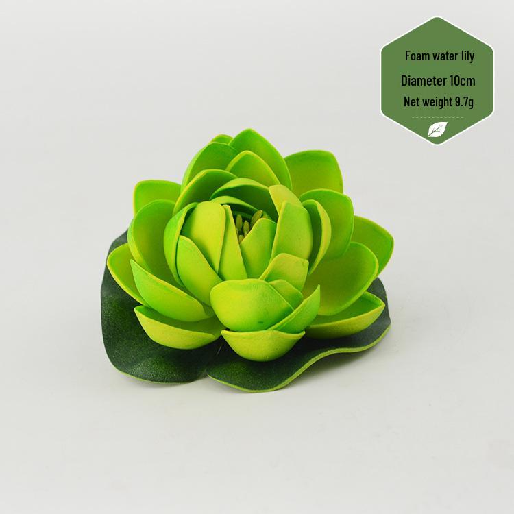 Artificial Lotus Leaf & Lotus Flower Pond Decorations for Fish Tanks & Living Rooms