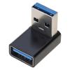 2Pcs Aluminum Alloy USB 3.0 Male to Female Elbow Adapter Extender Fast Speed Data 5Gbps Supported Extension Converter