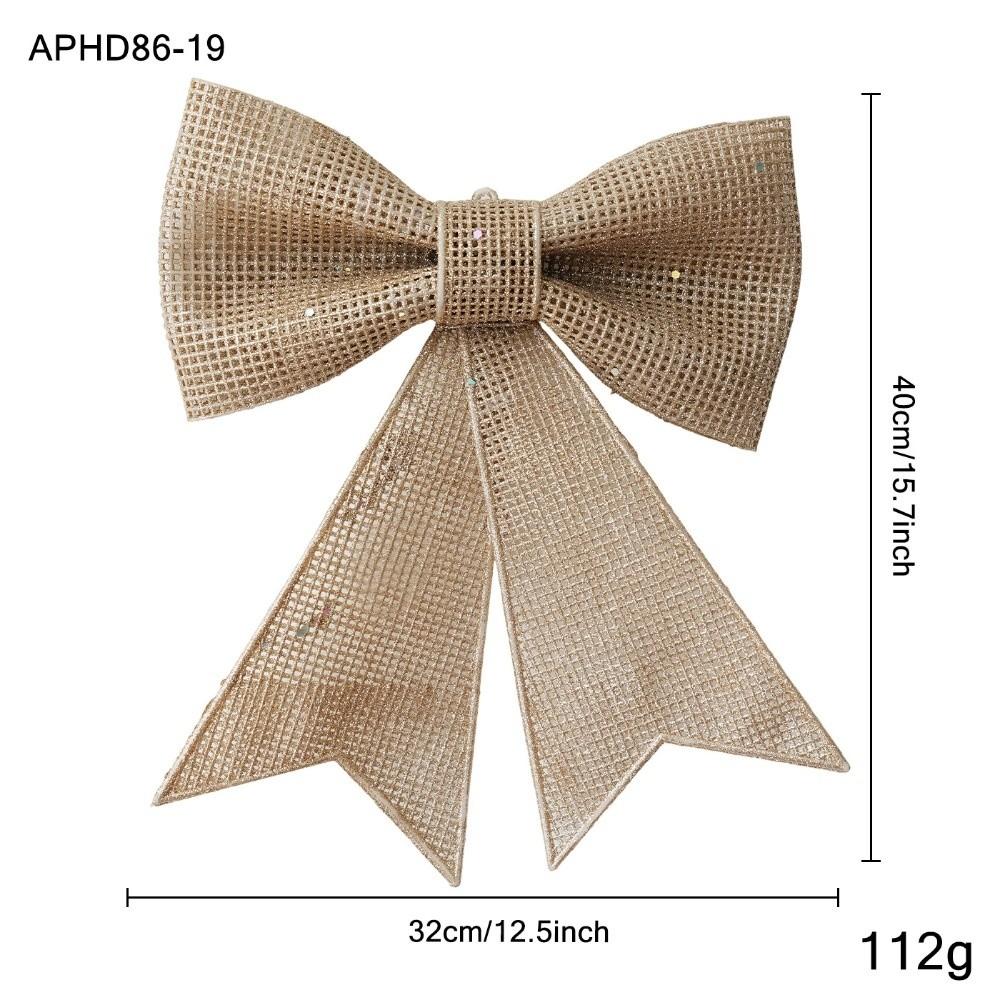 Plastic Christmas Bow Ornament Bow Shaped Holiday Bow Decoration Window Display